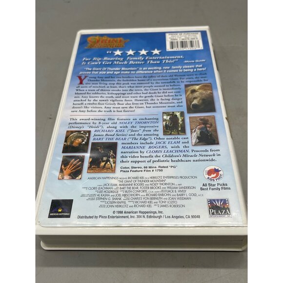 The Giant of Thunder Mountain VHS Plaza Entertainment 1998 Rated PG READ - Picture 2 of 3